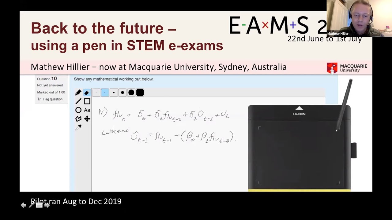 Back to the future - using a pen in STEM e-exams