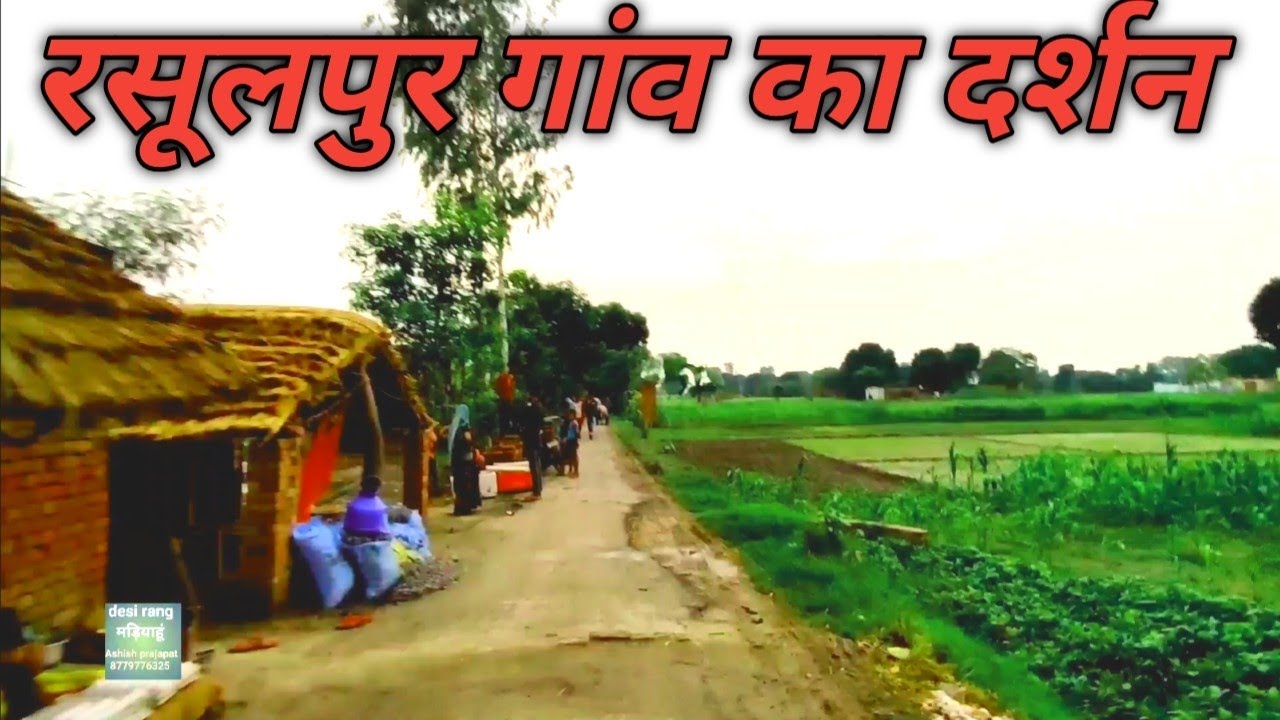 रसूलपुर गाँव का पूरा नजारा रसुलपुर मछलीशहर जौनपुर उत्तर प्रदेश बाइक राइड desi rang madiyahu