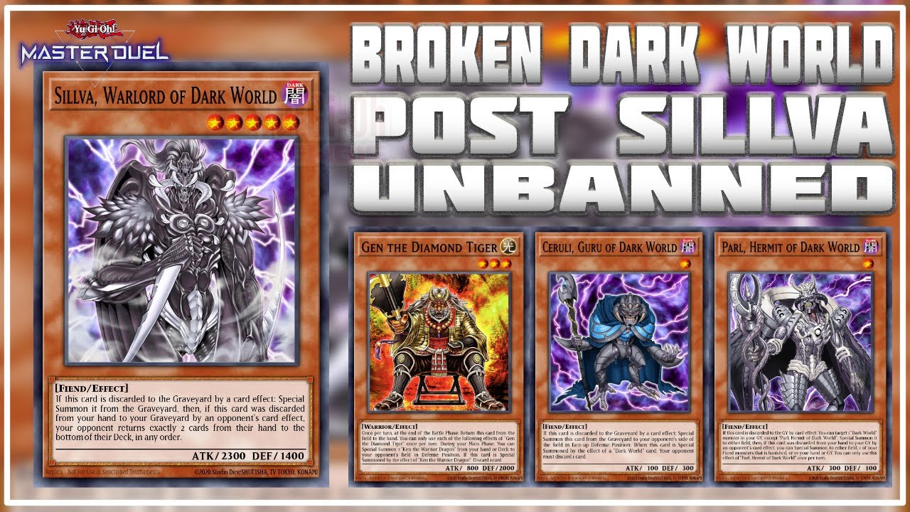 Broken DARK WORLD SILLVA Unbanned Post BANLIST Nov 2024 | Yu-Gi-Oh! Master Duel