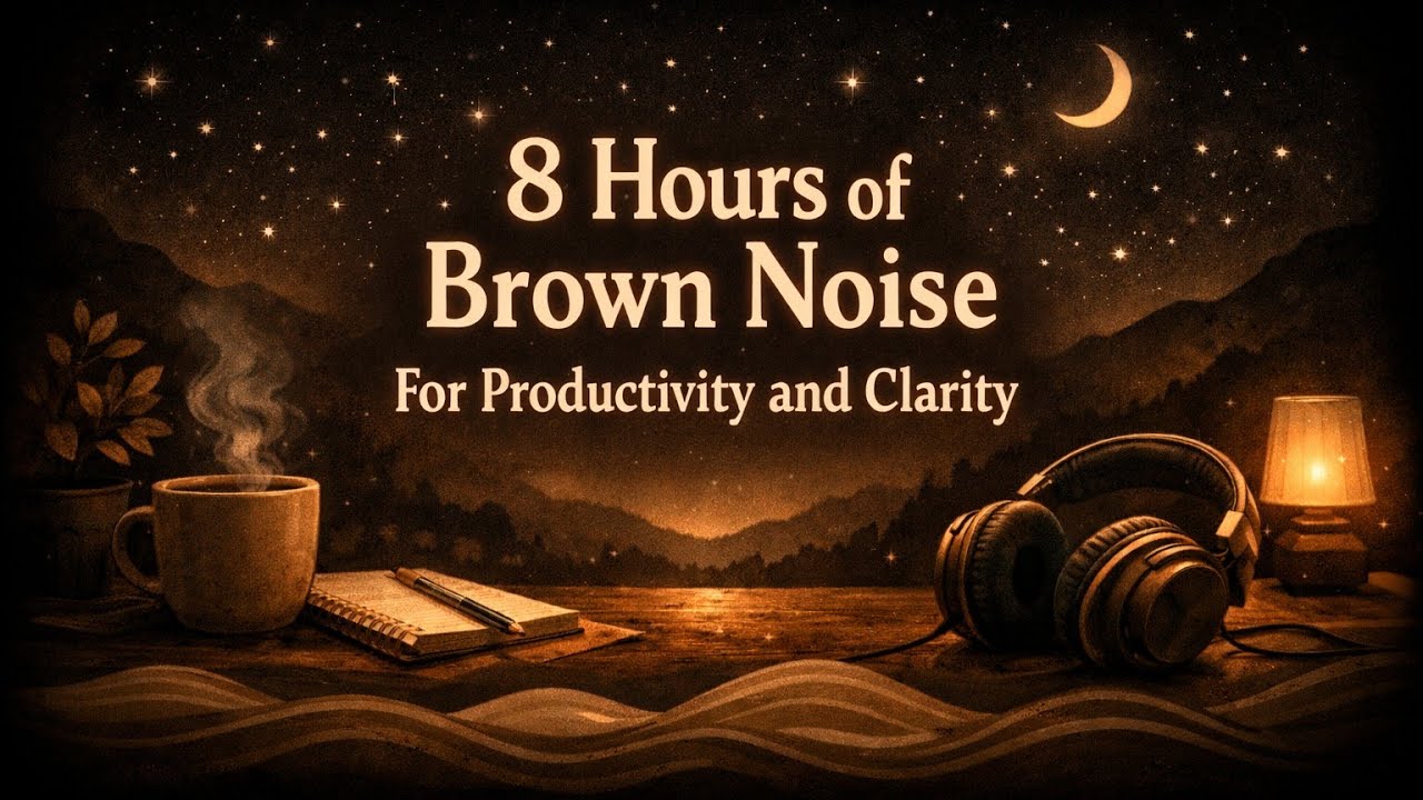 8 Hours of Brown Noise for Productivity and Clarity