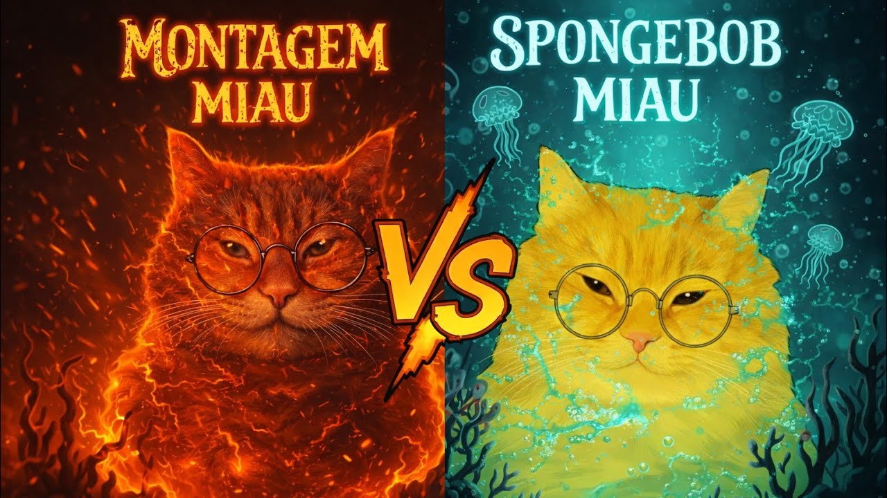 MONTAGEM MIAU vs SPONGEBOB MIAU
