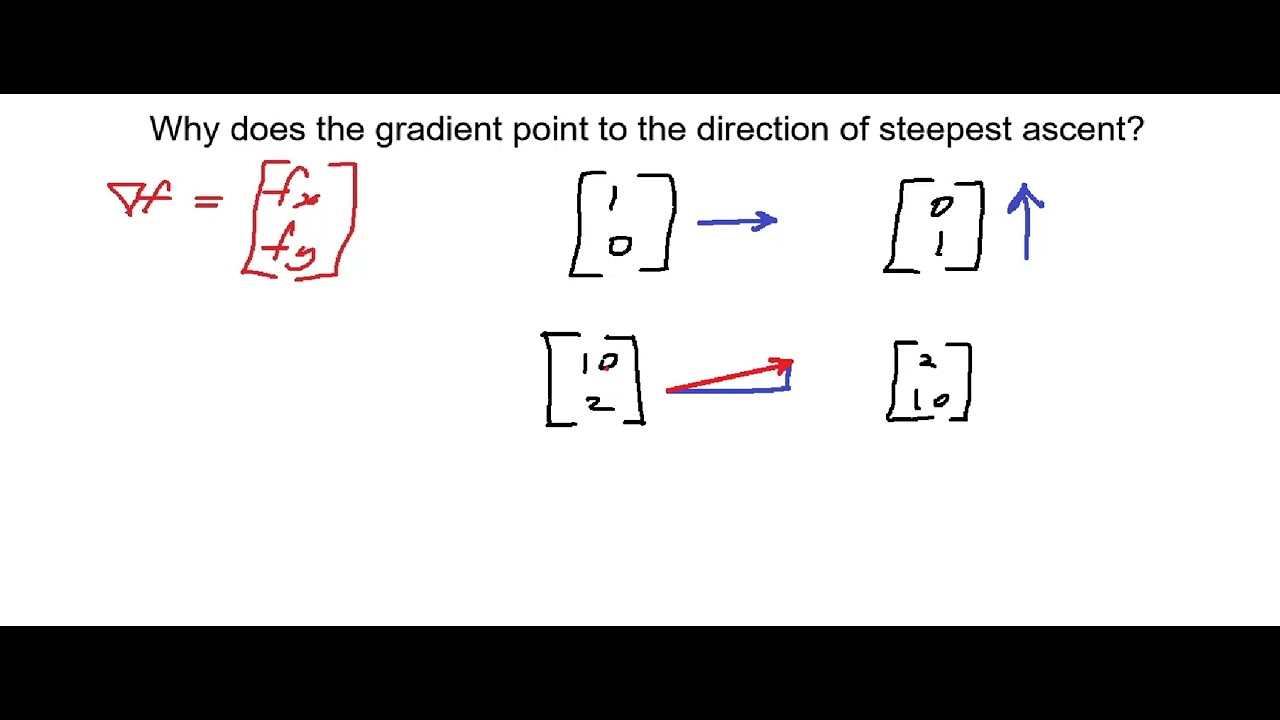 Why Gradient Vector Points in Direction of Steepest Ascent