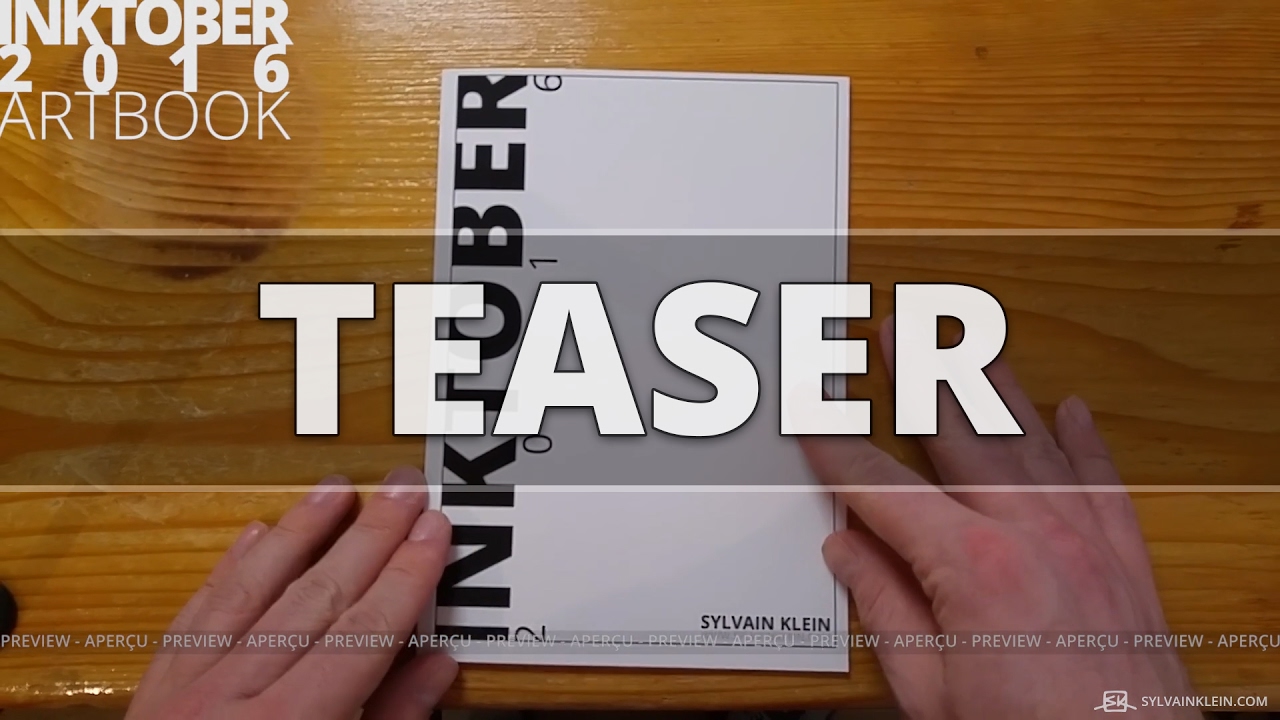[Teaser] INKTOBER 2016 ArtBook - #trailer #inktober #inktober2016 #artbook
