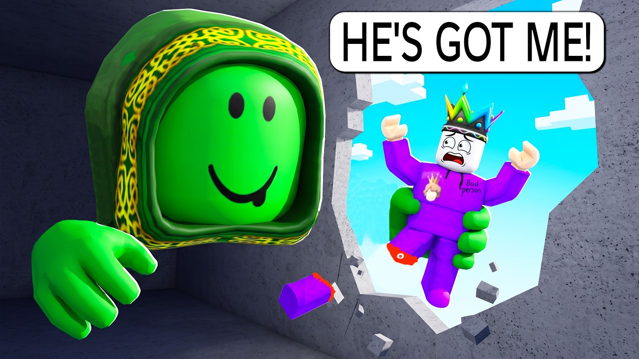Roblox VR Hands BUT a GIANT Player CATCHES Me Every Time I RUN