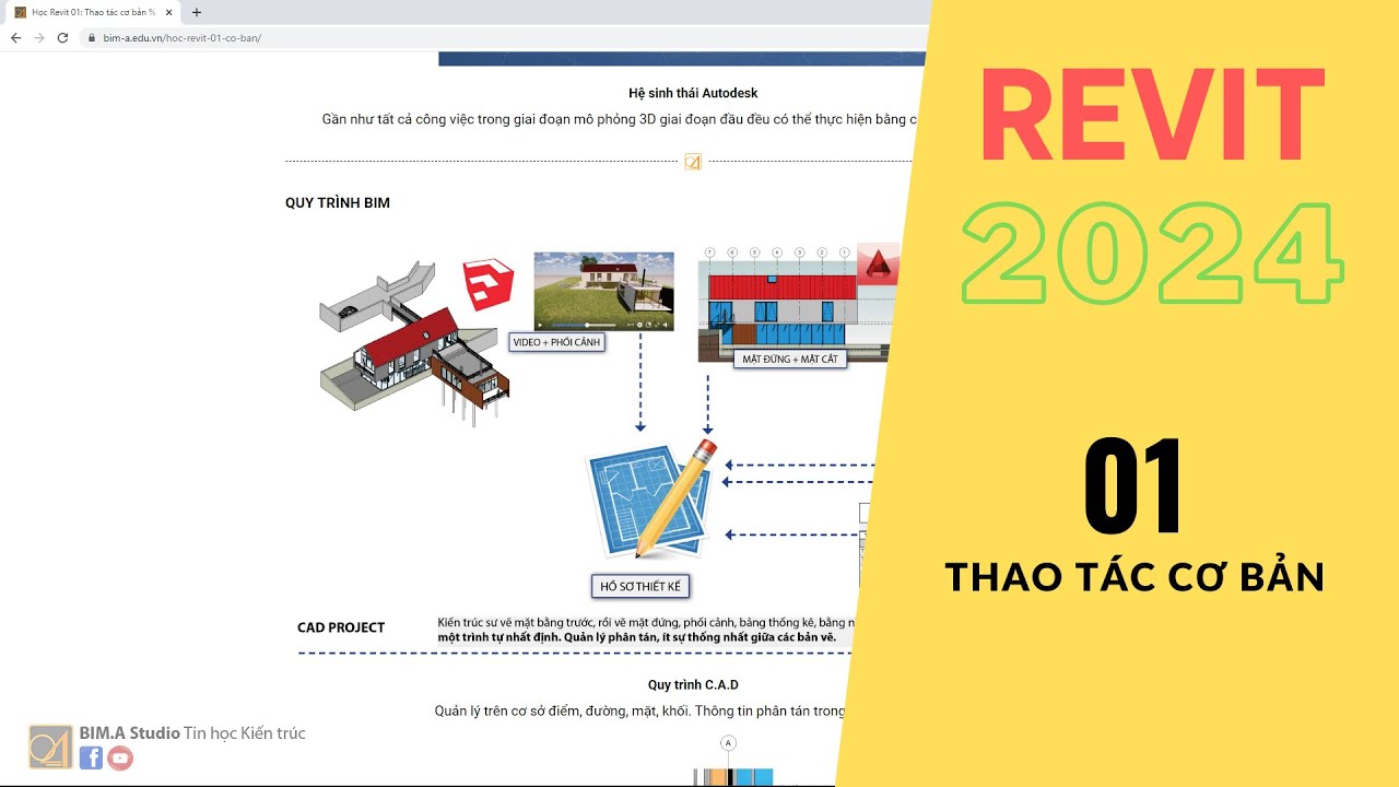 REVIT 2024 - 01. CÁC THAO TÁC CƠ BẢN