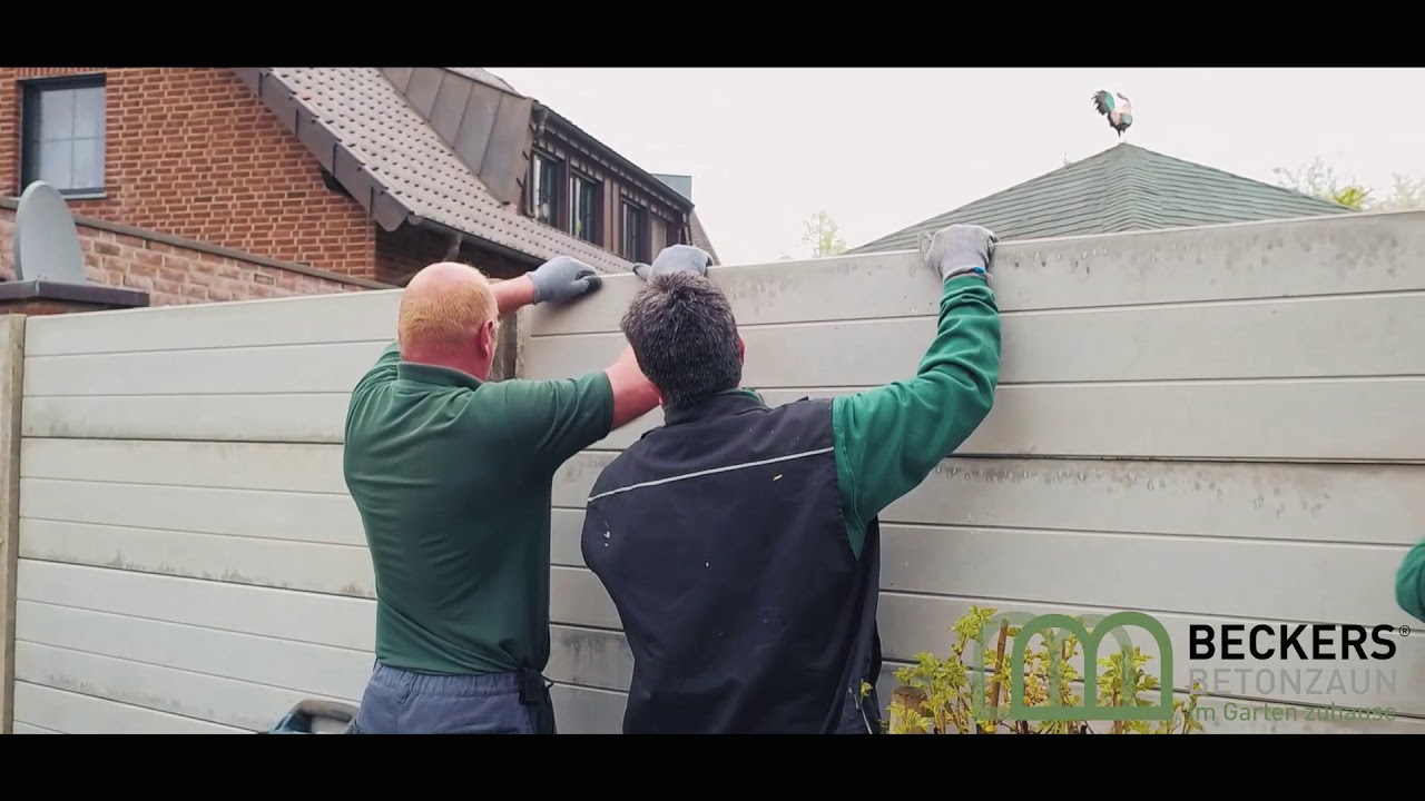 Montage - Service Beckers Betonzaun