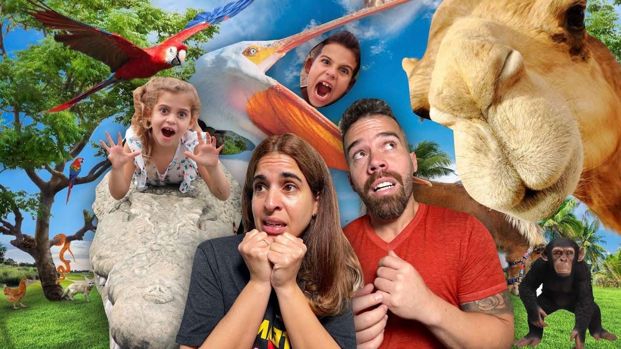 UN DIA EN EL ZOOLOGICO DE MIAMI |RETOS CON LA FAMILIA|4PLUSONE