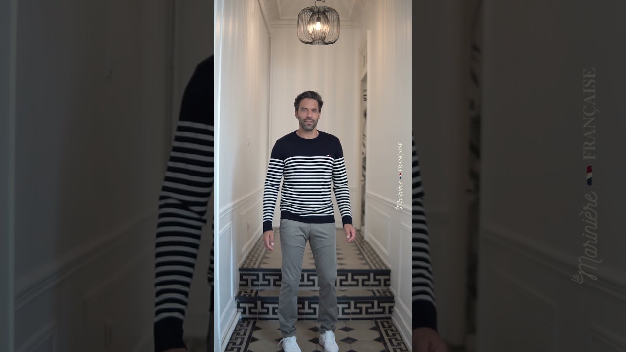 Pull marini&egrave;re Homme | ENZO MARINE ECRU | La Marini&egrave;re Fran&ccedil;aise