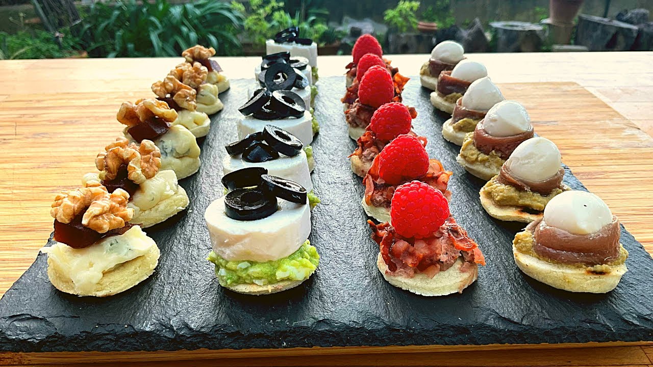 CANAPÉS (SIN GLUTEN) FÁCILES y Sabrosos 😋 - GUILLE RODRIGUEZ