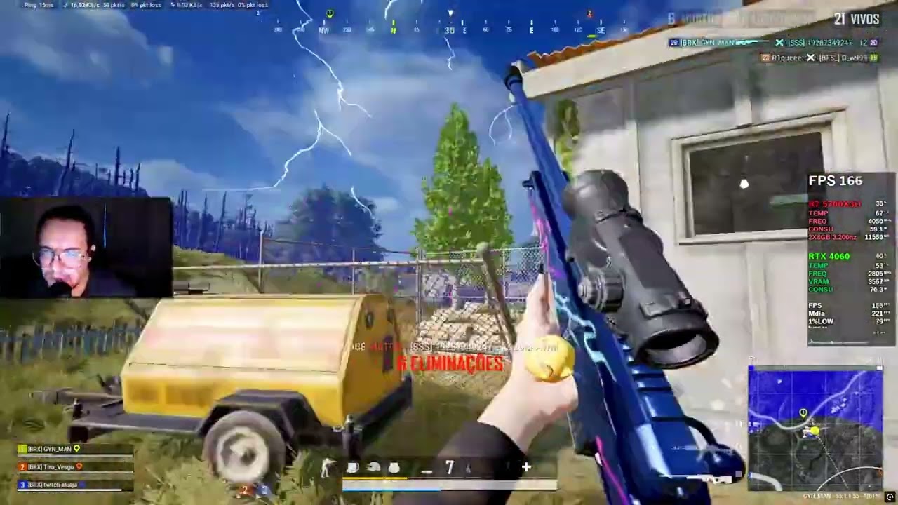 5700X3D + 4060 PUBG TEST - FPS IN ERANGEL (WIN)