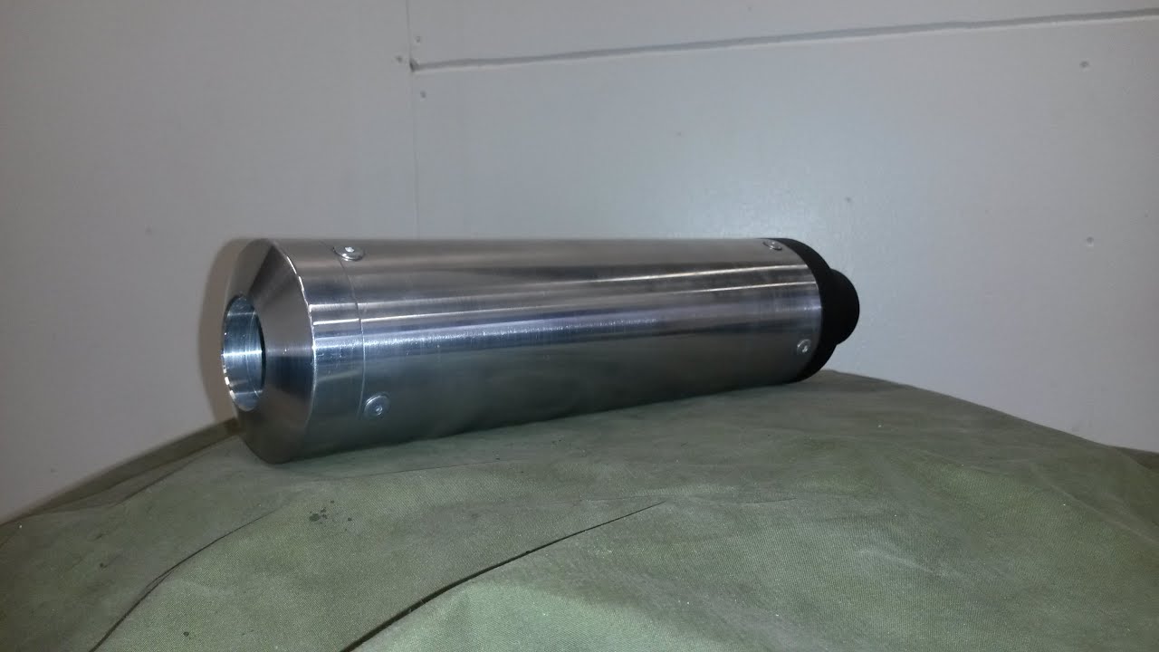 Selfmade Motorbike Exhaust Muffler (Shorty) Itsetehty &Auml;nkk&auml;