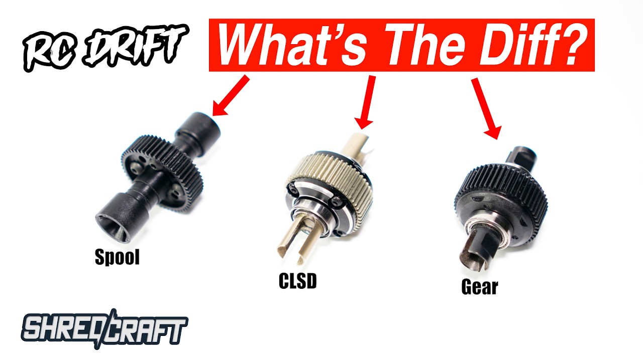 RC Drift Differentials Compared: CLSD vs Gear Diff vs Spool