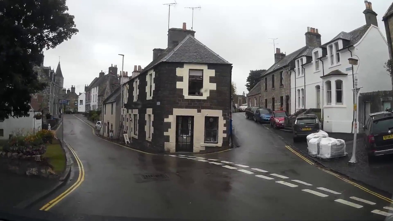 Rainy Drive From Leslie To The Palace In Falkland Fife Scotland