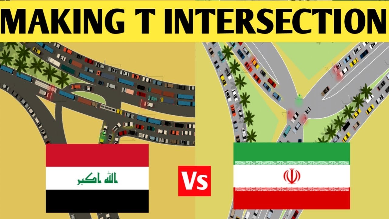 IRAQ VS IRAN MAKING T INTERSECTION IN INTERSECTION CONTROLLER 3 | BAL BAL TV