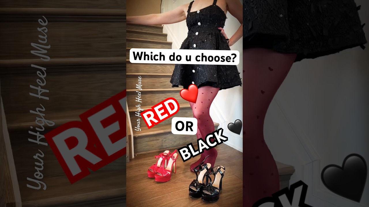 Red or Black? ❤️🖤 The Heart Tights Edition