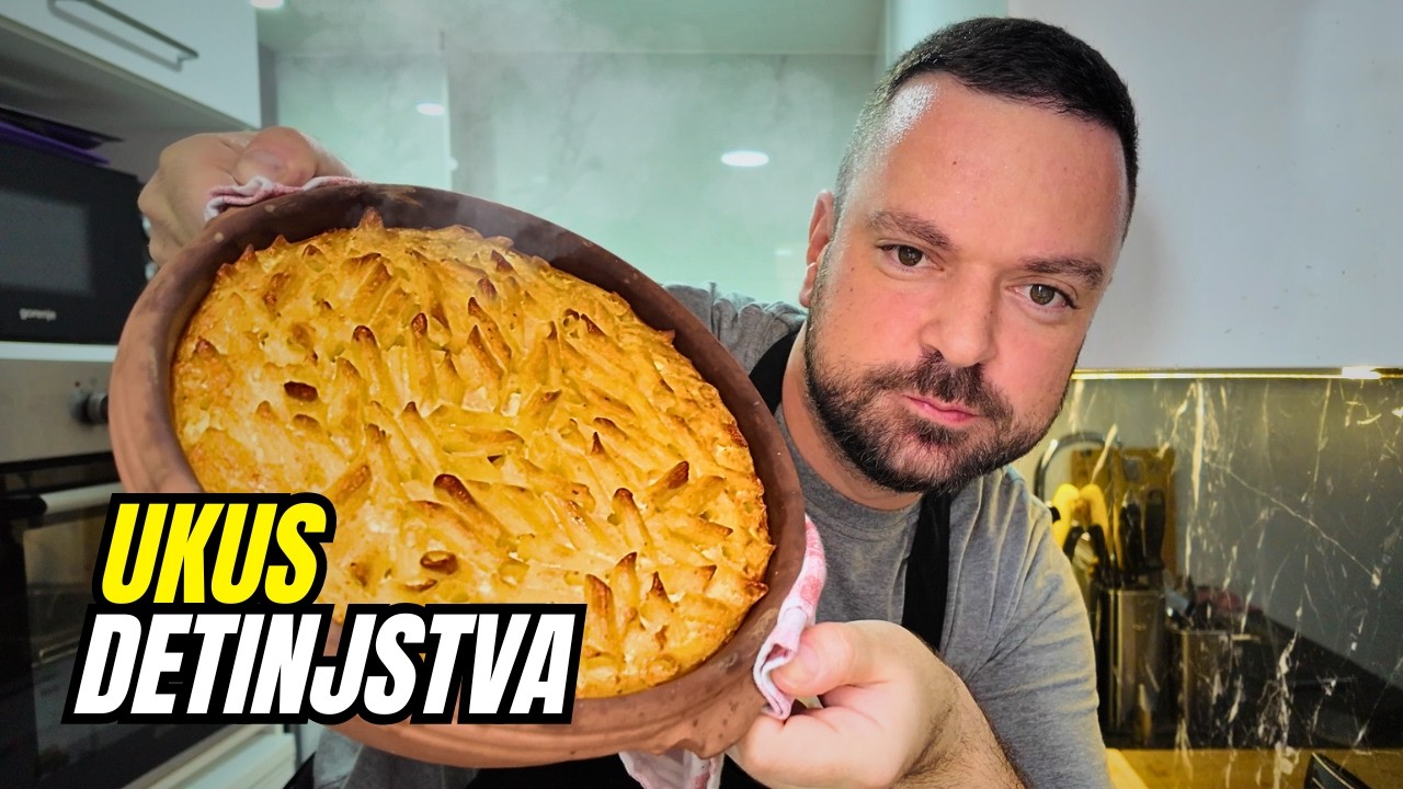 Makarone sa sirom kao nekad | Bakin recept iz zemljane posude 🧀🍝