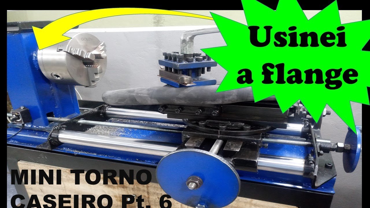 MINI TORNO CASEIRO Pt. 6  Montagem e primeiro testes - Mini Lathe Homemade 6