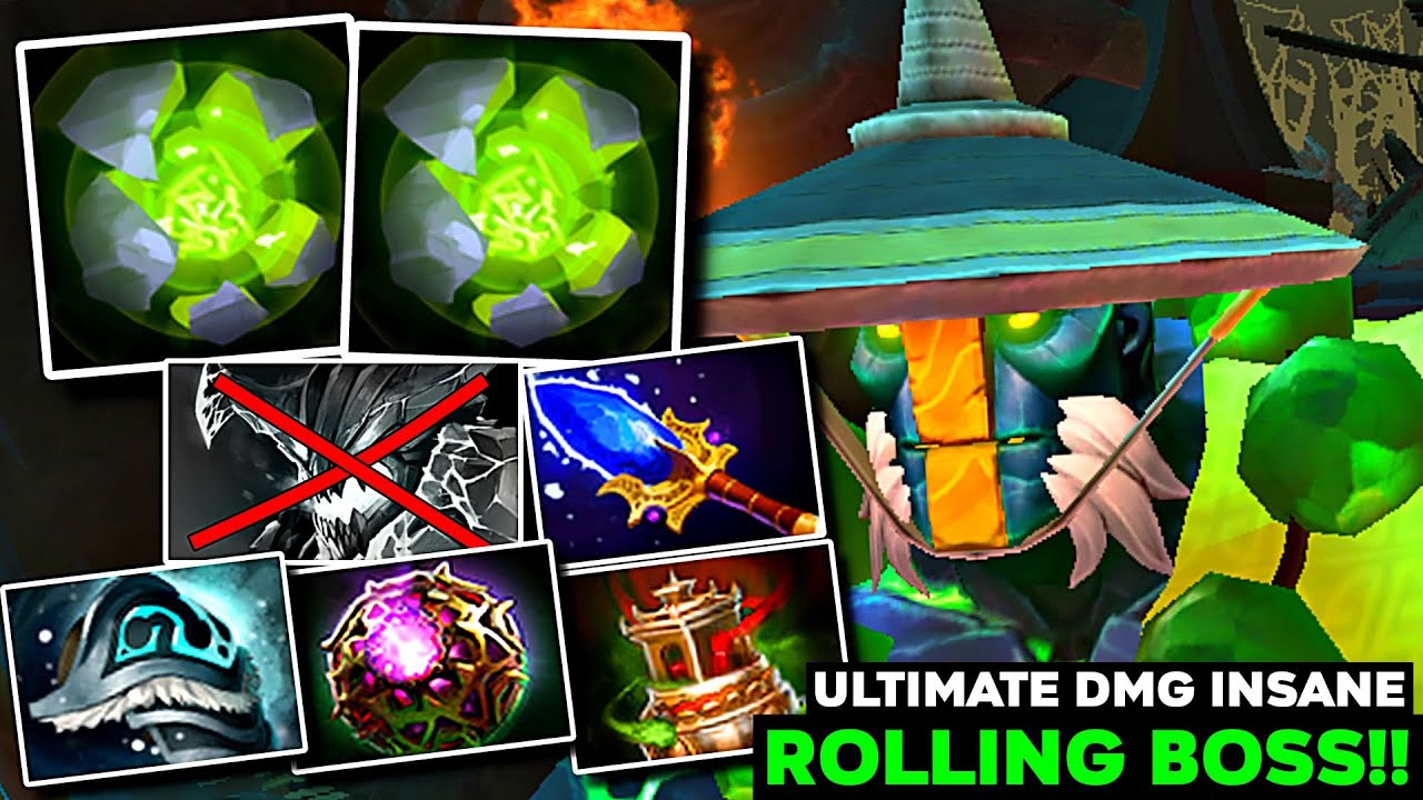 Rolling Even OD Cant Escape Mid [Earth Spirit] Carry Imba DMG INSANE - Dota 2