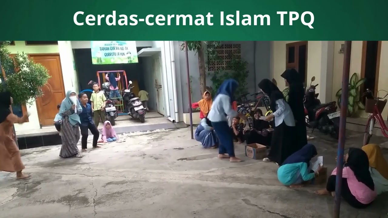 cerdas-cermat Islam ceria TPQ Masjid Baiturrahman Gonilan