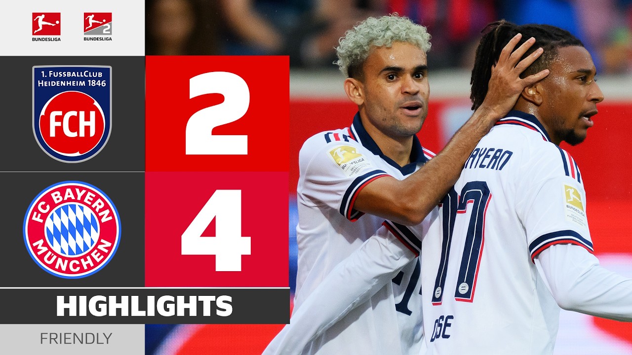 1. FC Heidenheim vs. FC Bayern M&uuml;nchen 2-4 | Highlights Friendly Match