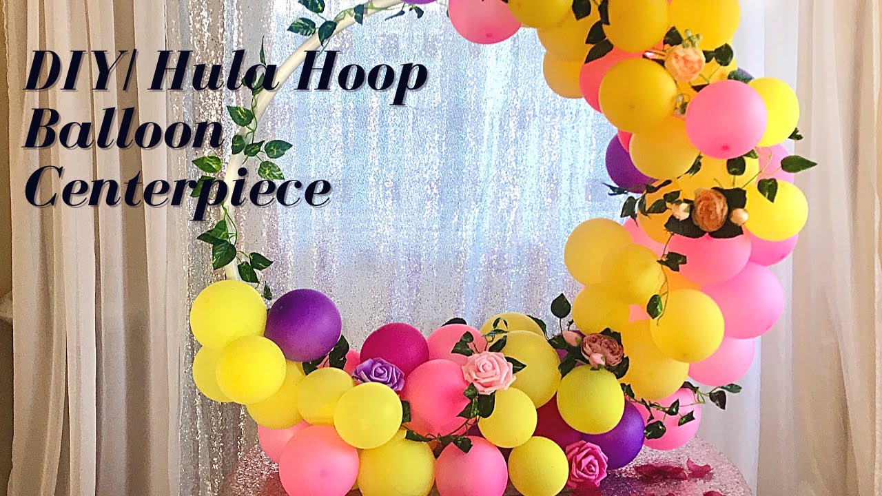 DIY| Hula Hoop Balloon Centerpiece| Wedding Centerpiece|Baby Shower Centerpiece