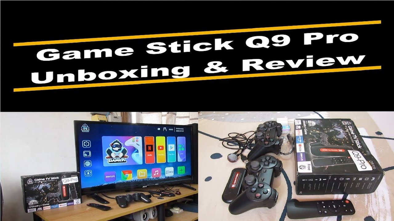 Распаковка и обзор Game Stick Q9 Pro