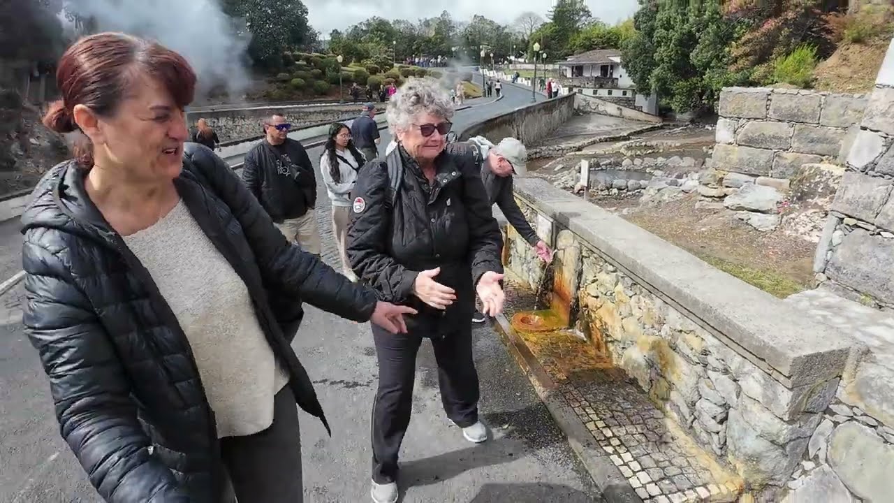 A Race Against Time:Boat Cruise Stopover:Showing Our Canadian Friends São Miguel! #island #furnas