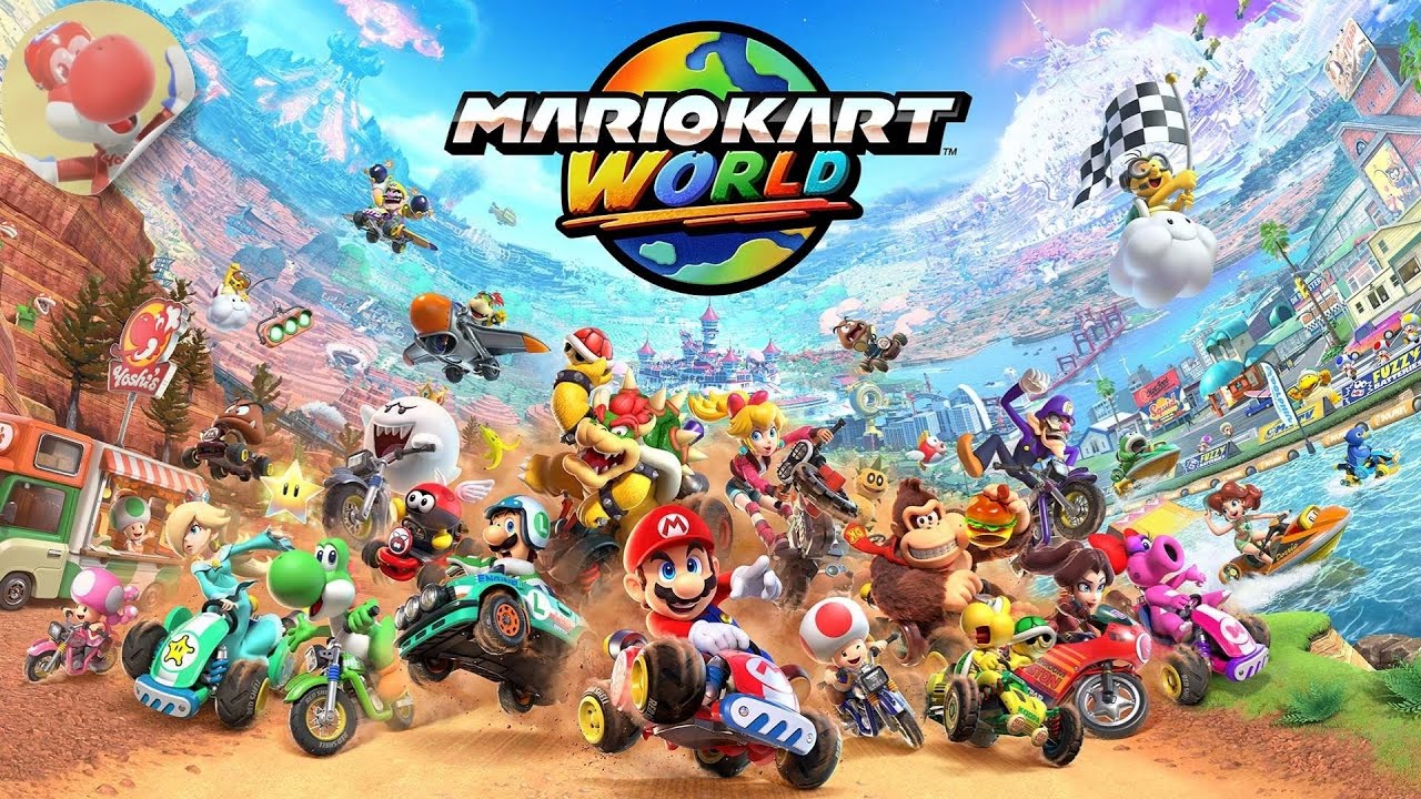 Yoshi Kart World // Full Game 100% Walkthrough (Knockout Tour - 150cc)