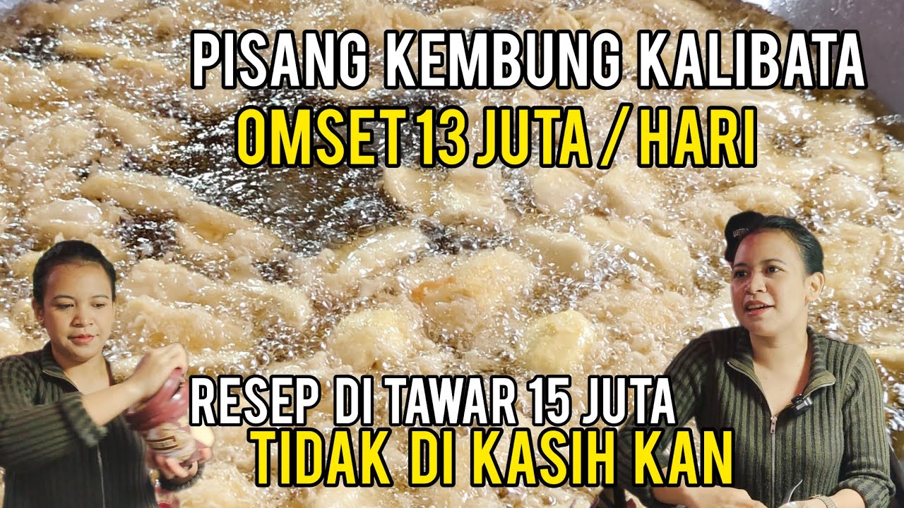 Pisang kembung viral sehari omset 13 juta!! sampai resep mau di beli 15 juta tidak mau di jual