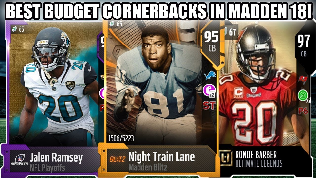 BEST BUDGET CORNERBACKS IN MADDEN 18! BEST CBS UNDER 100K! | MADDEN 18 ULTIMATE TEAM