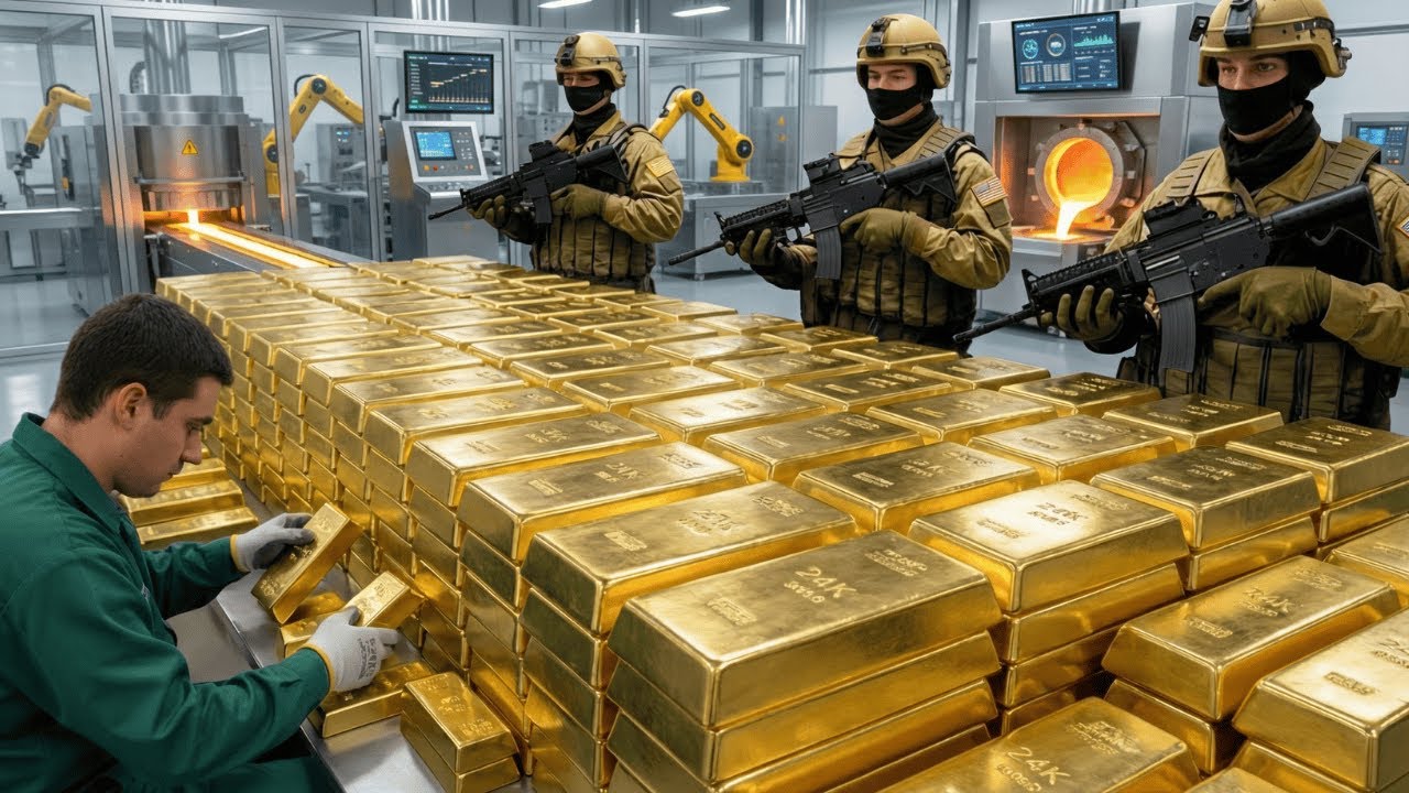 Inside the 24K Gold Refinery: How Raw Rock Becomes Pure 24K Gold Bars (Complete Process)