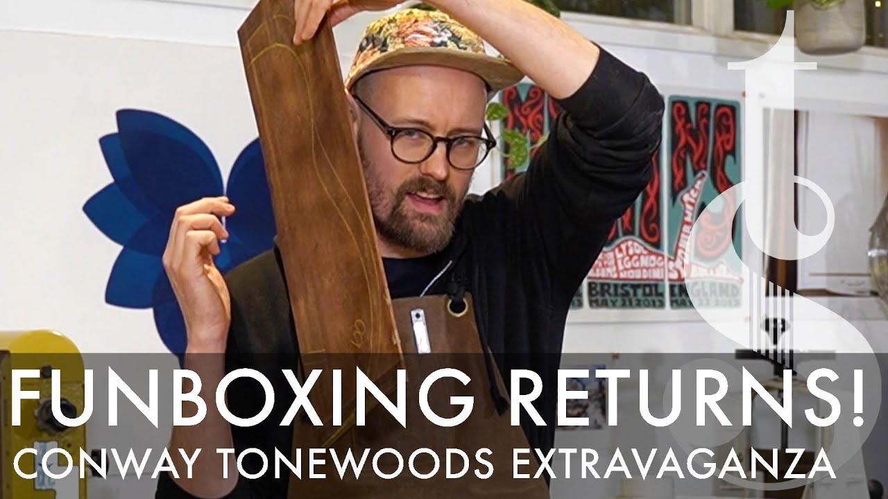Funboxing! - A MASSIVE package of exotic and native acoustic guitar tonewood from Conway Tonewoods