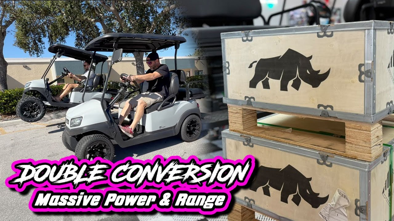 EP 129 - Dual 5KW 600 AMP Navitas & Lithium Rhino Club Car Conversions!  Big Power and Awesome Range
