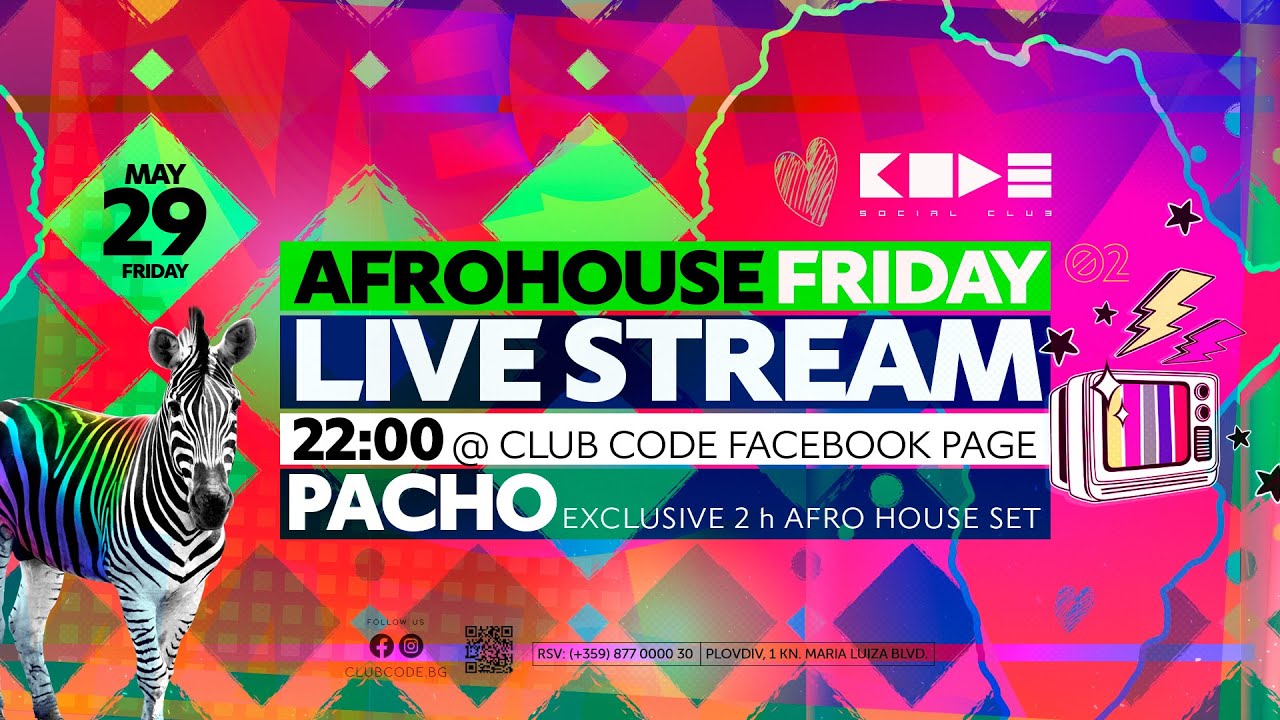 Afro House Friday with PACHO at Club CODE