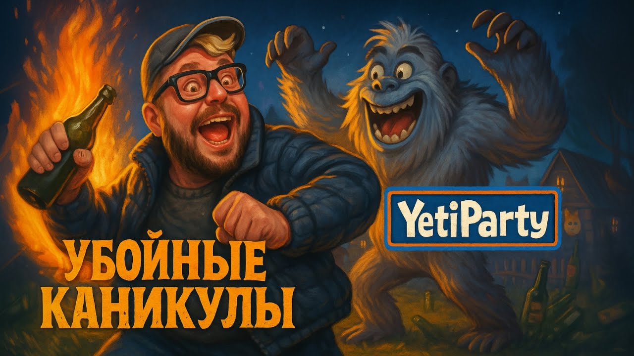 Убойные Каникулы: Прохождение YetiParty | Мат, Мемы и Хаос (Пародийный Хоррор)