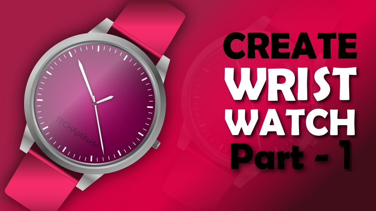 How to create a Wrist Watch in Adobe Illustrator | Part - 1 in Urdu/Hindi