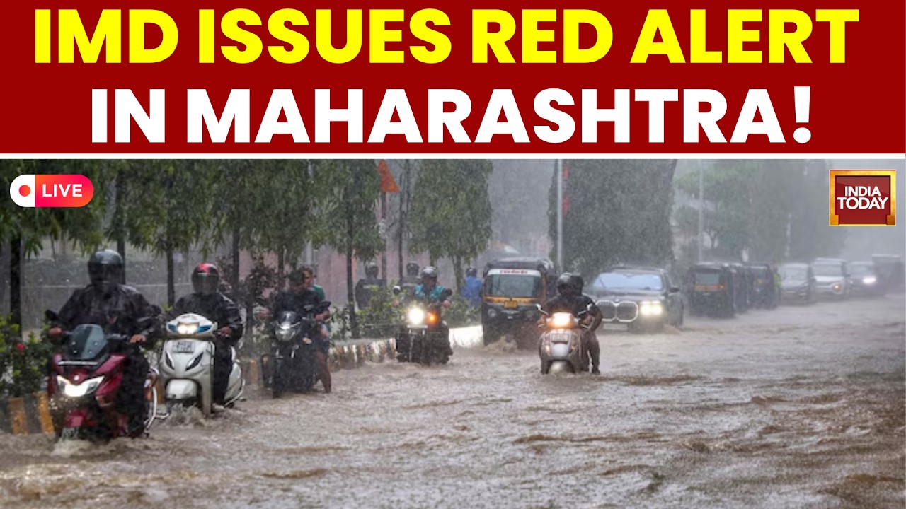 Mumbai Rains LIVE: Red Alert in Maharashtra | Waterlogging, Train & Flight Delays | India Today