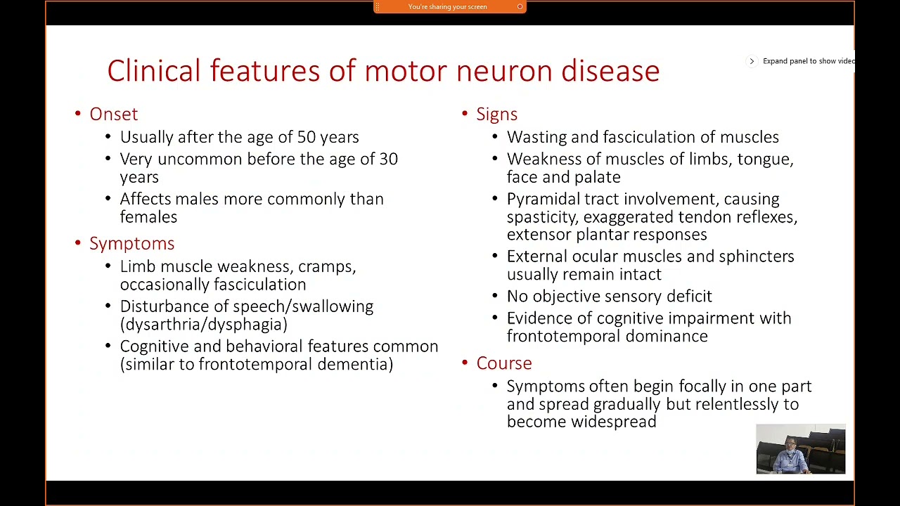 Motor Neuron Disease by Dr P K Bhattacharya General Medicine NEIGHRIMS Shillong