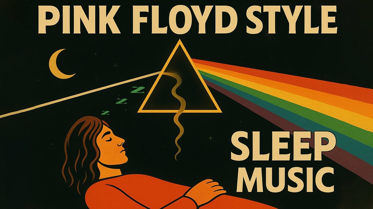 DEEP SLEEP MUSIC: PINK FLOYD STYLE ★Guitar Solo★ Relaxing Ambience for Sleeping [no ads]