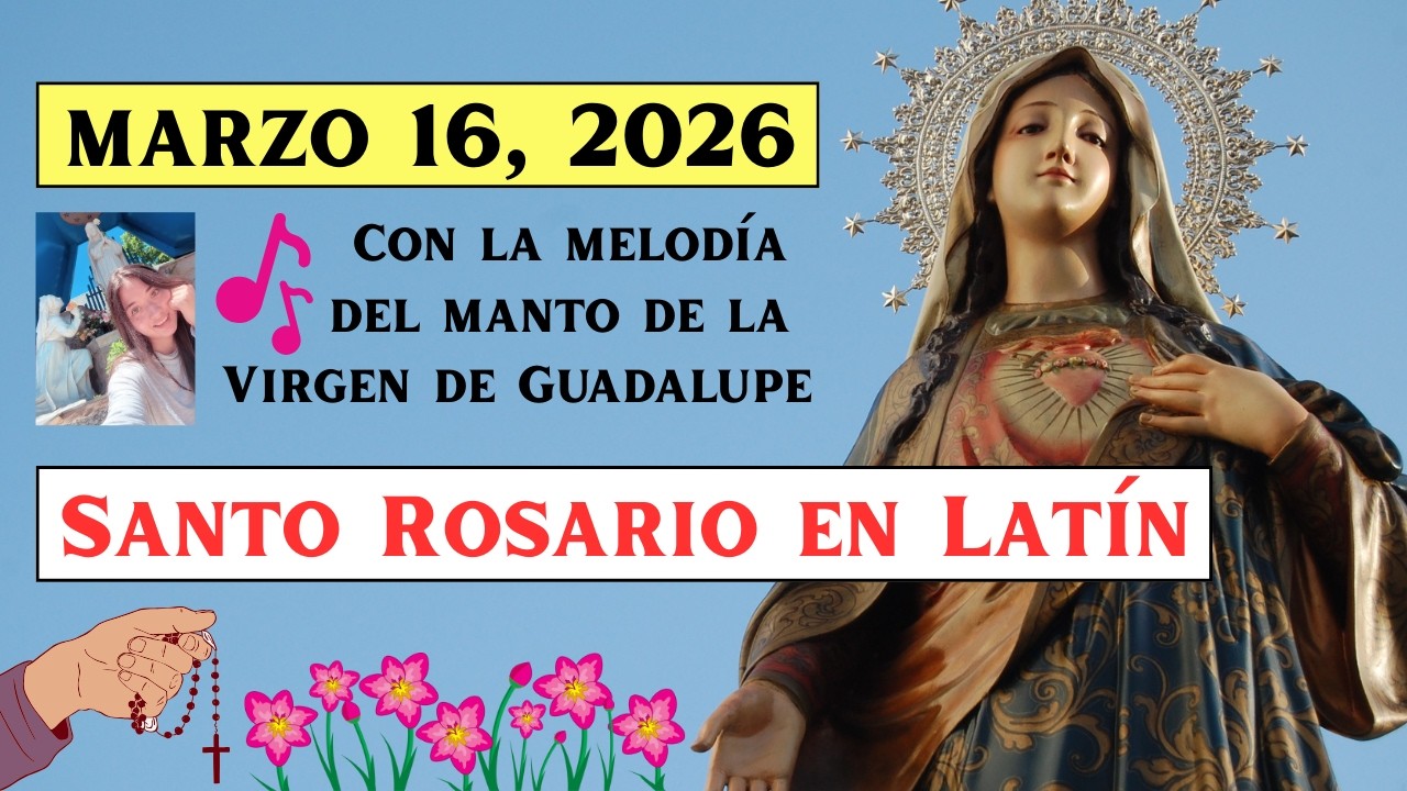 Santo Rosario de hoy EN LATÍN 🥰 - Misterios Gozosos con la @Pequeapologeta