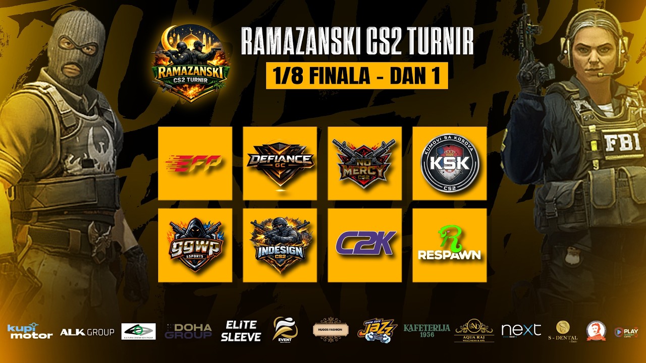 1/8 FINALA - BO3 | GGWP VS INDESIGN - RAMAZANSKI CS2 TURNIR