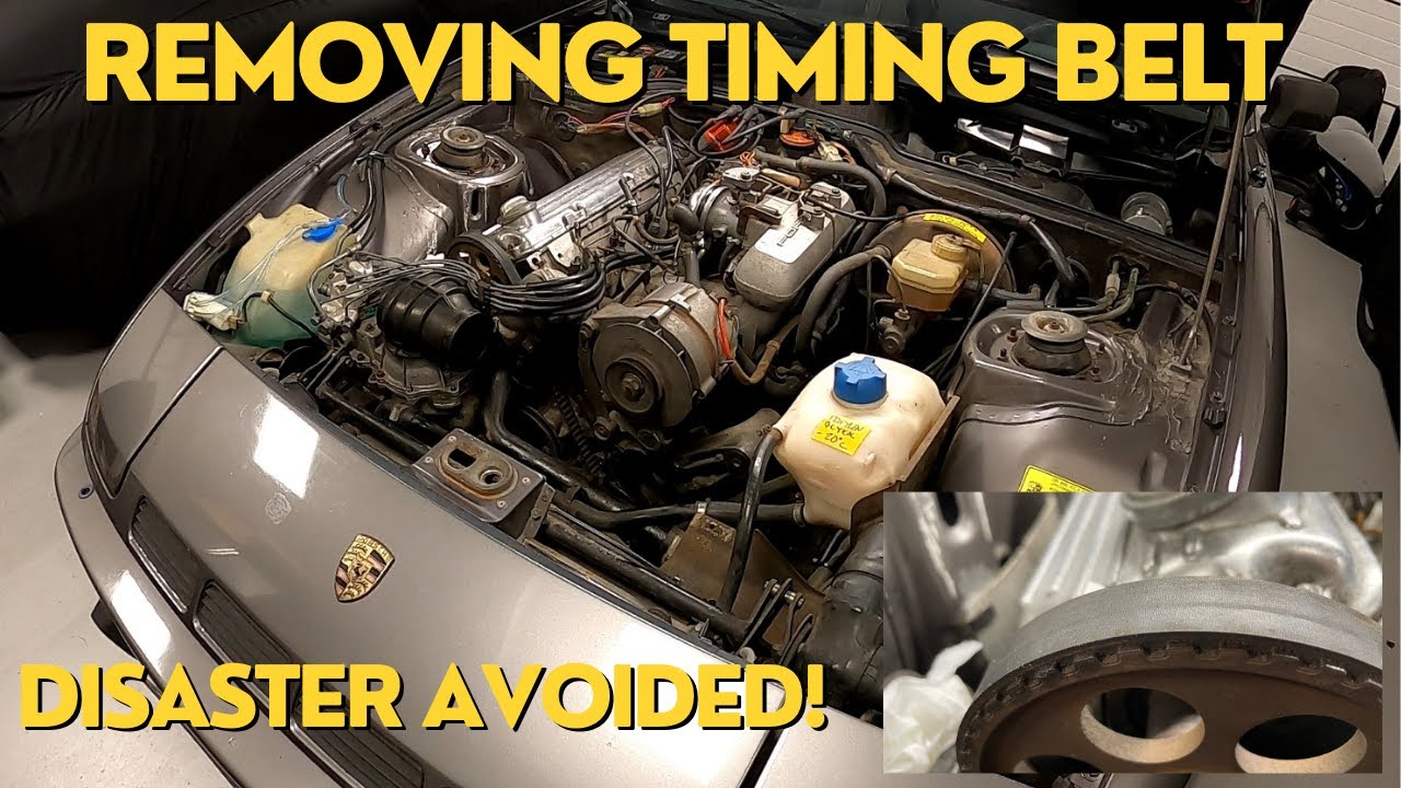 Removing timing belt. 1982 Porsche 924 Turbo Winter project. (Part 3)