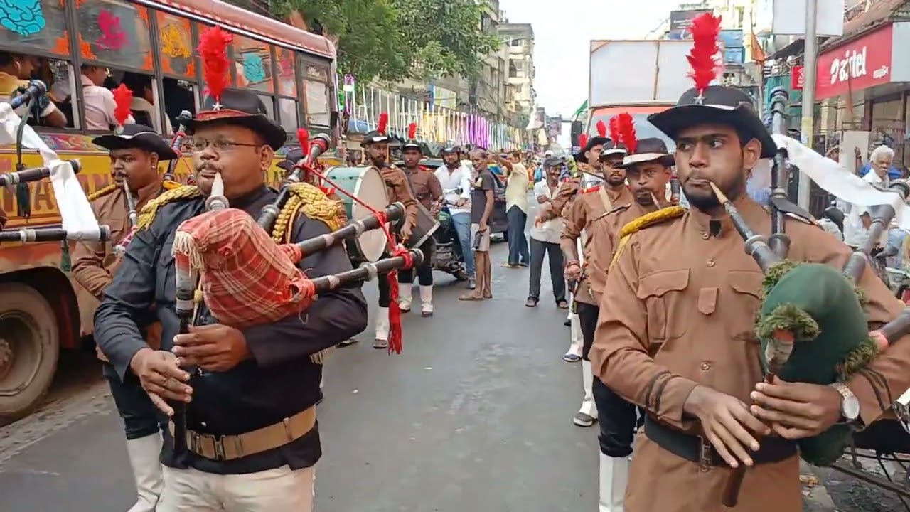 Om Bhur Bhuva Saha ❤️🙏 #howrah #bagpipeband #highlights