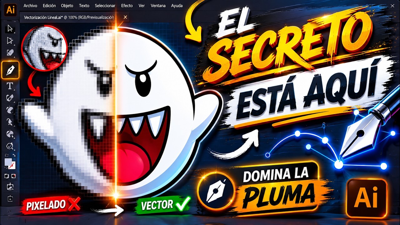 como DIBUJAR con PLUMA✒ en illustrator paso a paso  [TIPS Y TRUCOS] | Koradi Productions