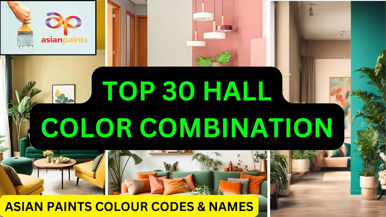 Discover BEST Color Combinations For Your Hall With Asian Paints | Hall painting colours with codes