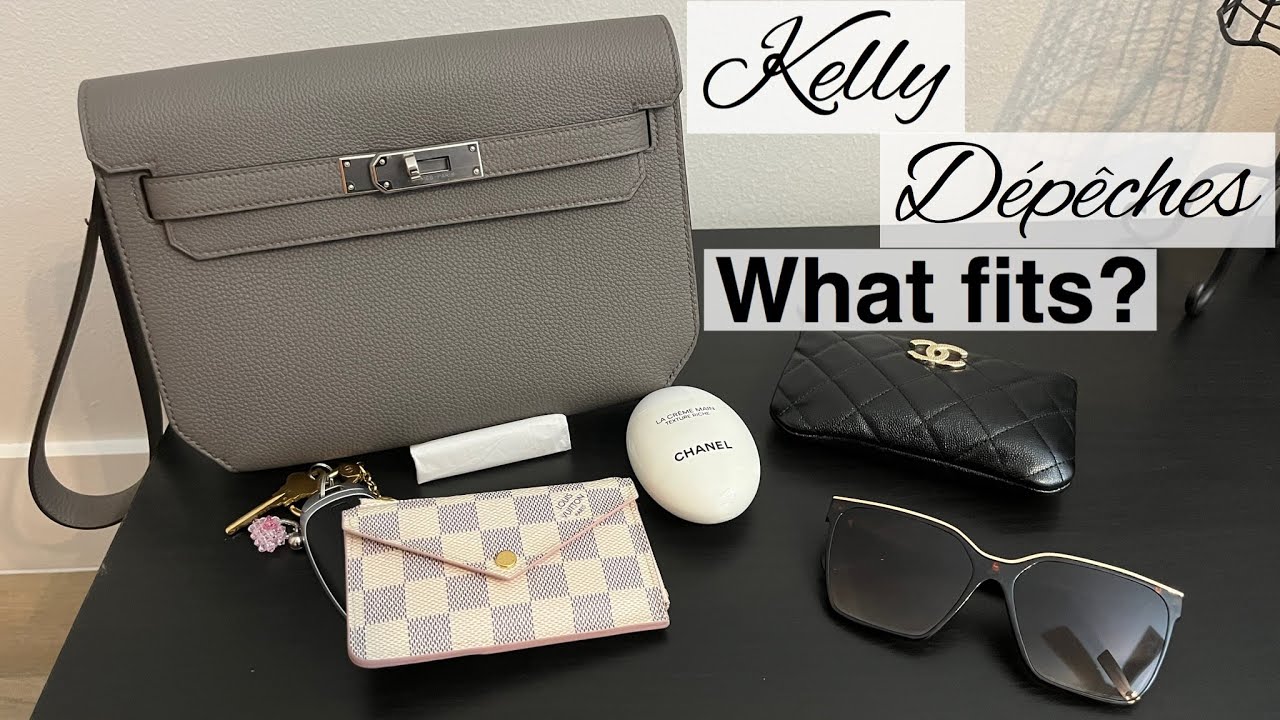 Hermes Kelly Depeches 25: Что в моей сумке | Louis Vuitton Recto Verso, Chanel | luxuryinModeration