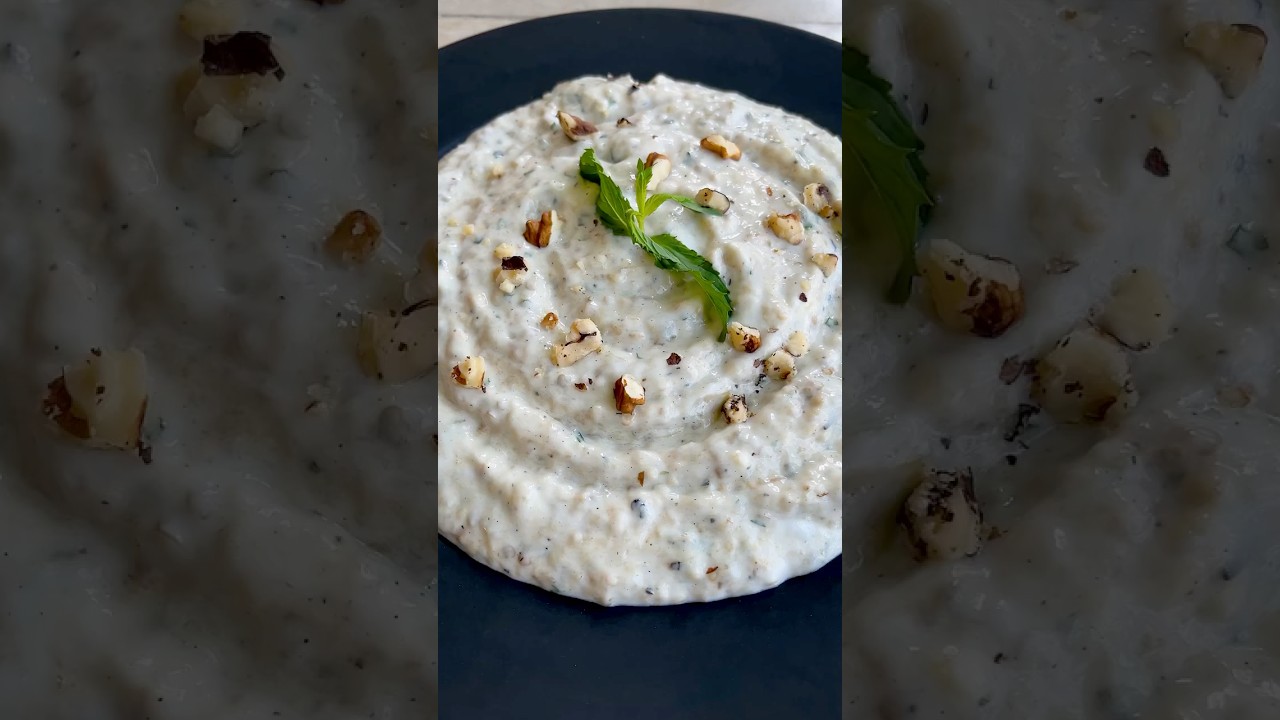 Creamy Eggplant Yogurt Dip | Easy Mediterranean Recipe