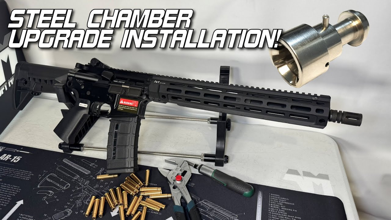 Rare Arms AR-15 Steel Chamber Upgrade / Airsoft Install & Test Video