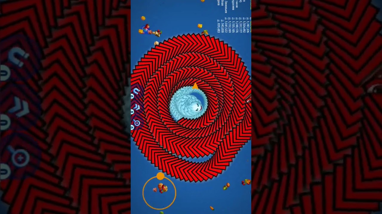 🐍😱 Worms Zone io biggest snake surrounding me 