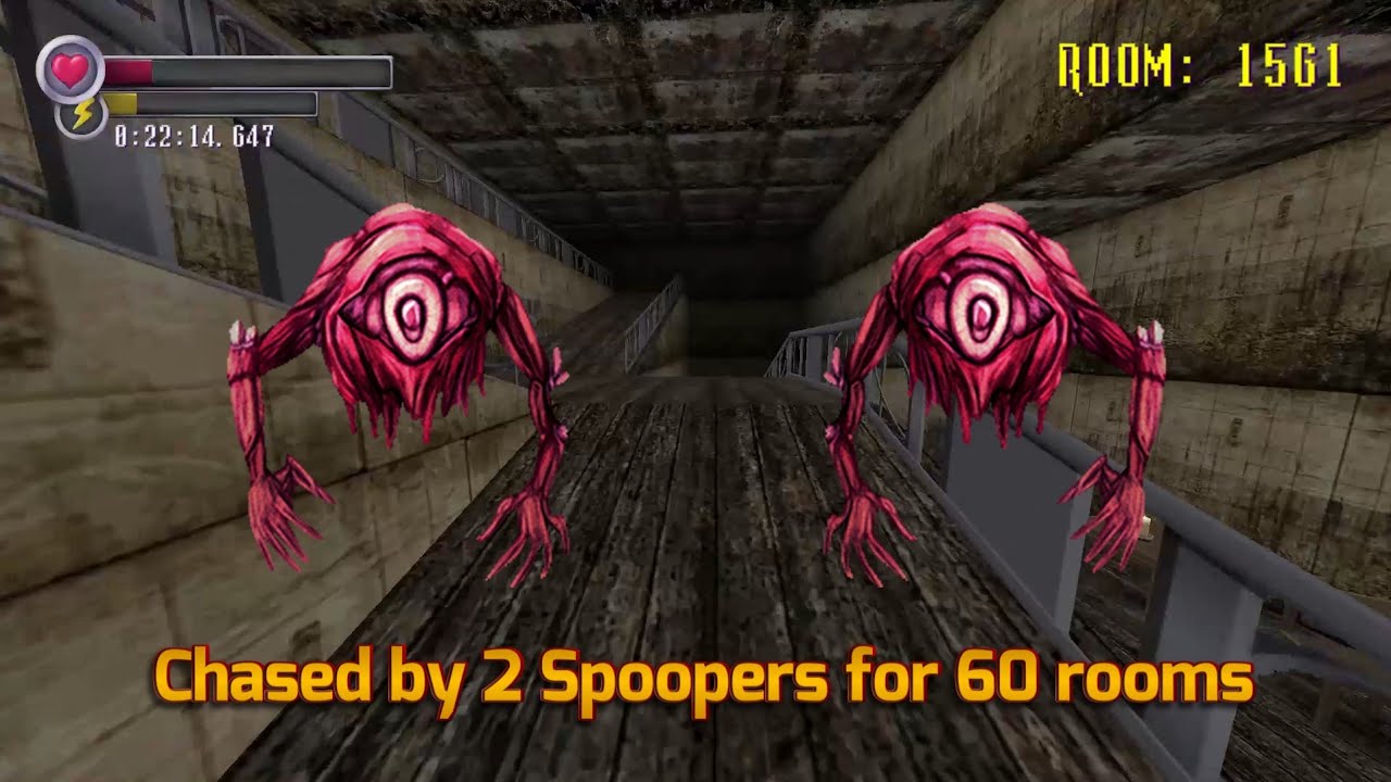 I tried to survive TWO Spoopers for 60 rooms! - Spooky's Jump Scare Mansion: HD Renovation